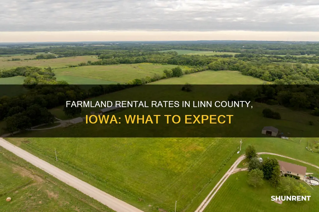 what does farm land rent for in linn co iowa
