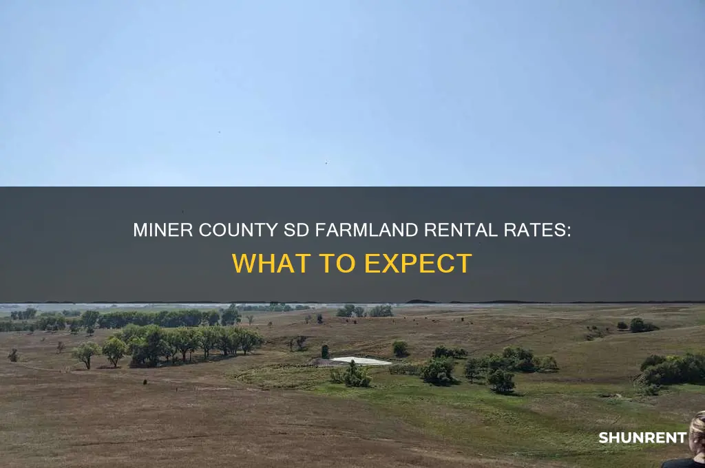 what does farmland rent for in miner county sd