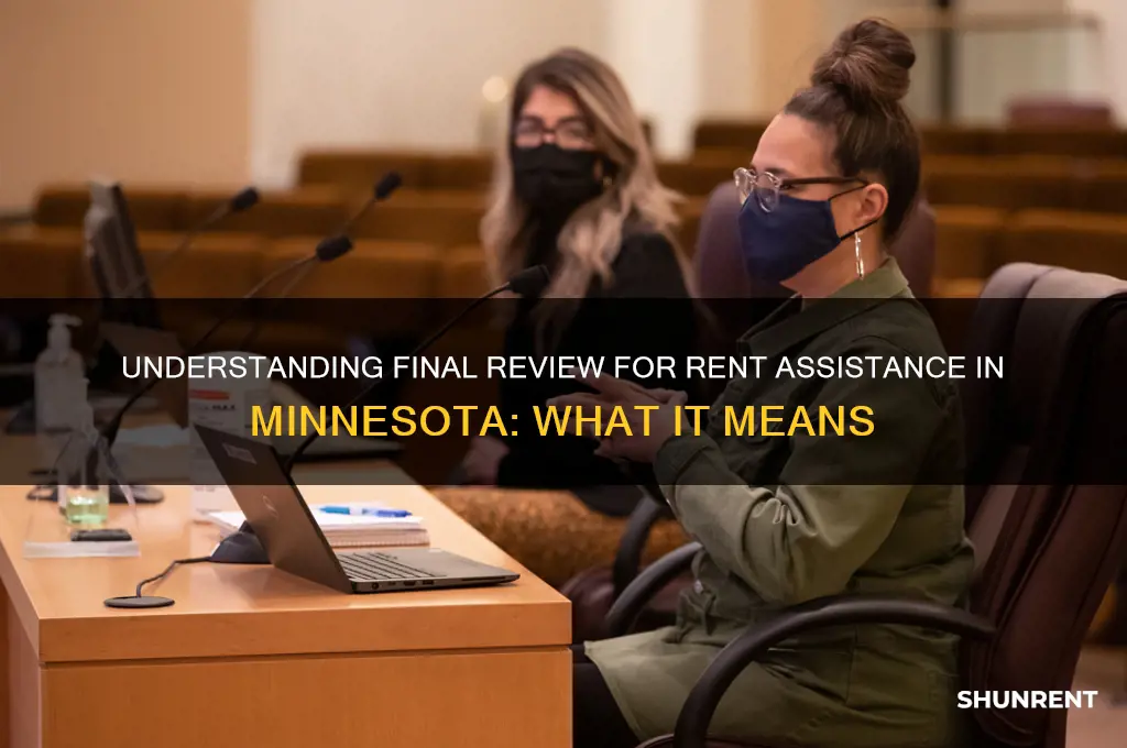 what does final review mean for rent help mn