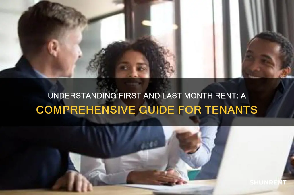what does first and last month rent meaning