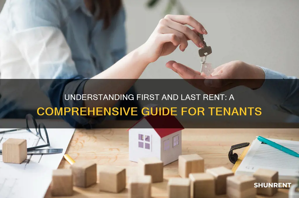 what does first and last rent mean