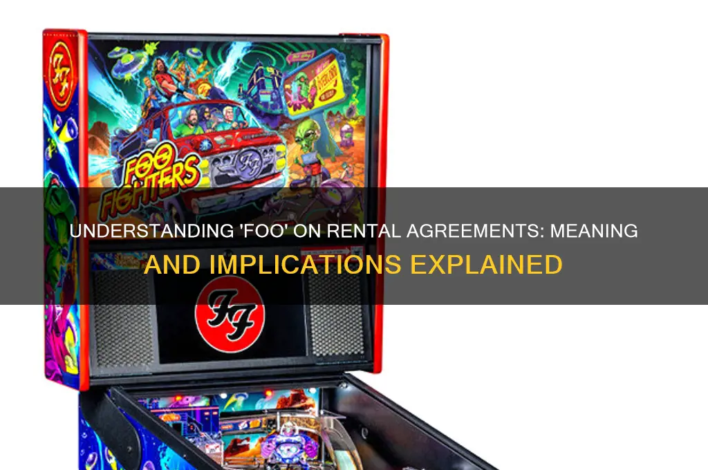 what does foo stand for on rents