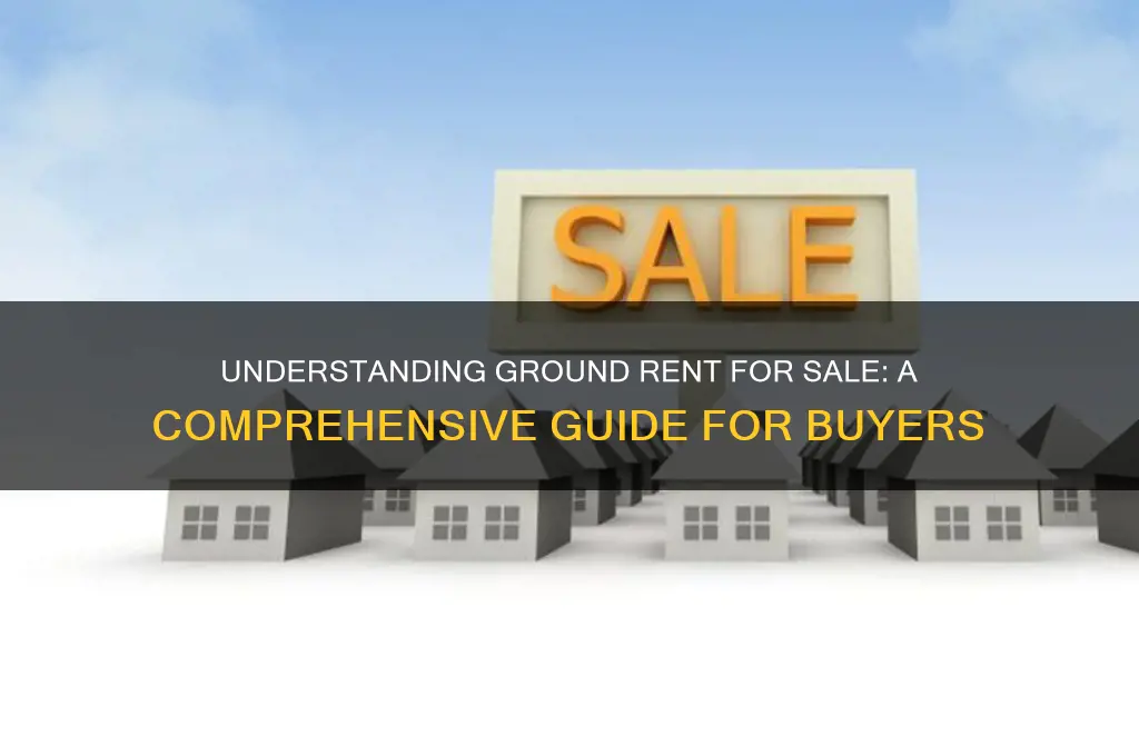 what does ground rent for sale mean