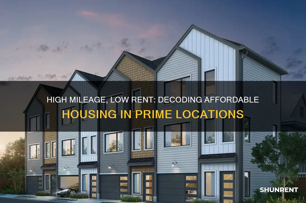 what does high mileage low rent mean
