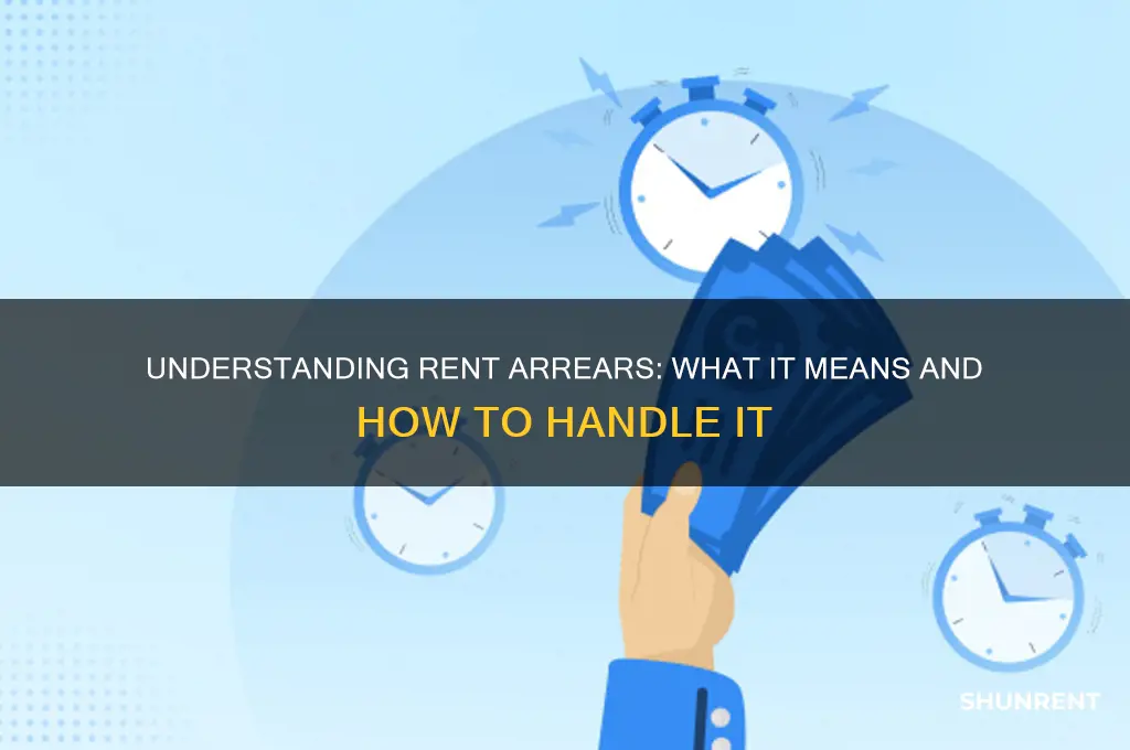 what does in arrears mean for rent