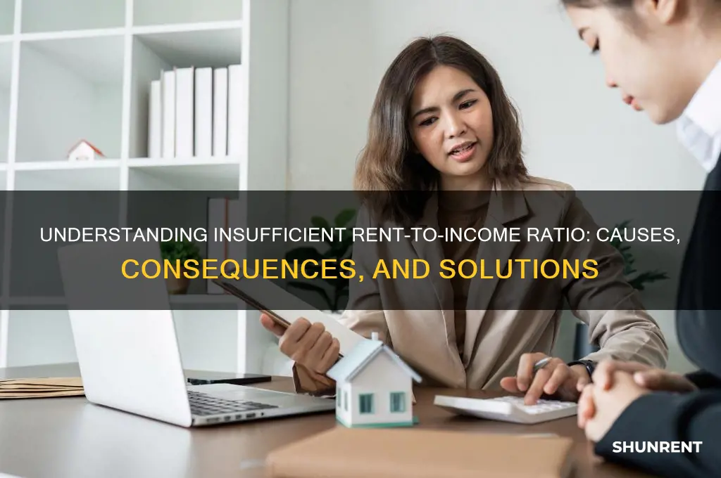 what does insufficient rent to income ratio mean