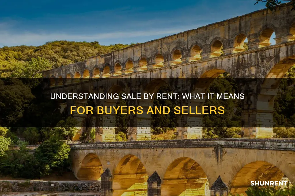 what does it mean for sale by rent