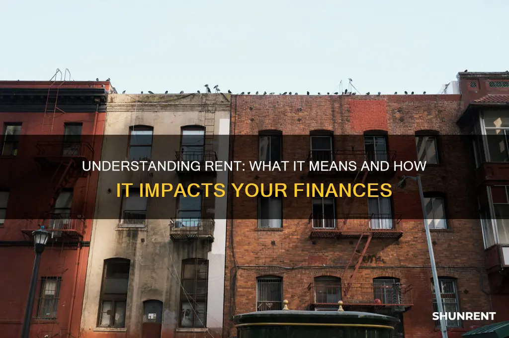what does it mean for something to be rent