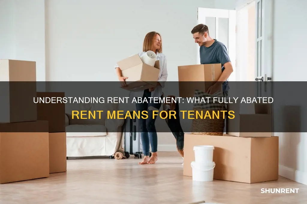 what does it mean if rent has been fully abated