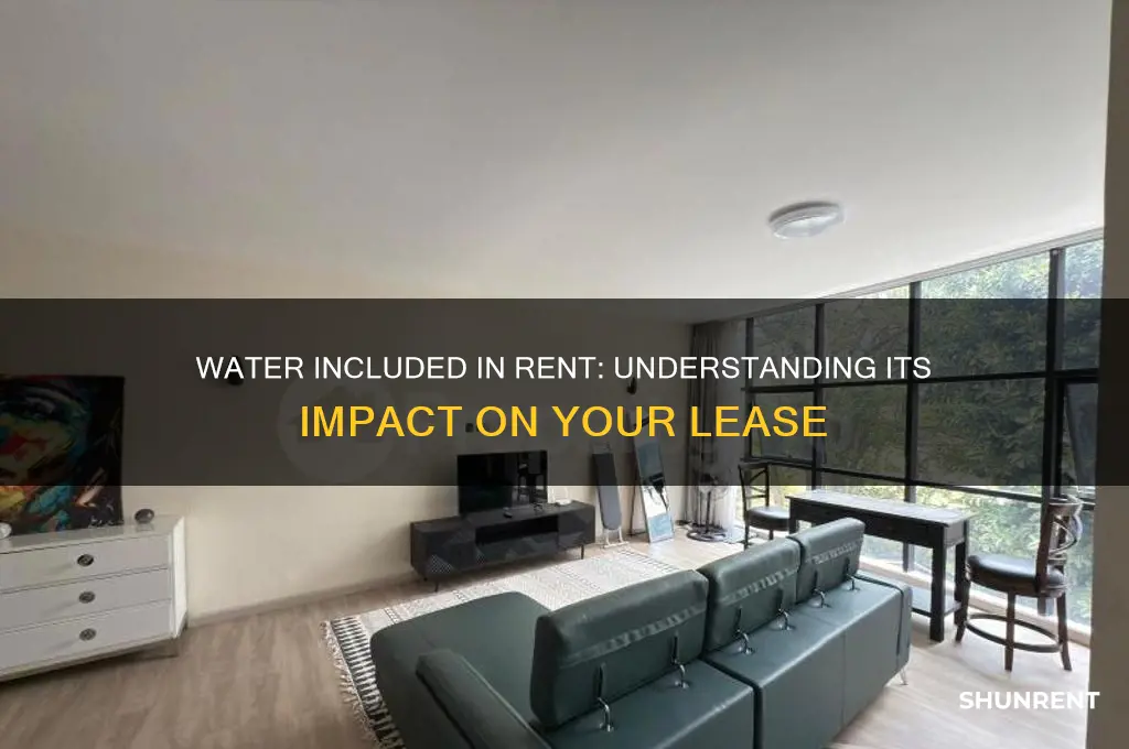 what does it mean if water is included in rent
