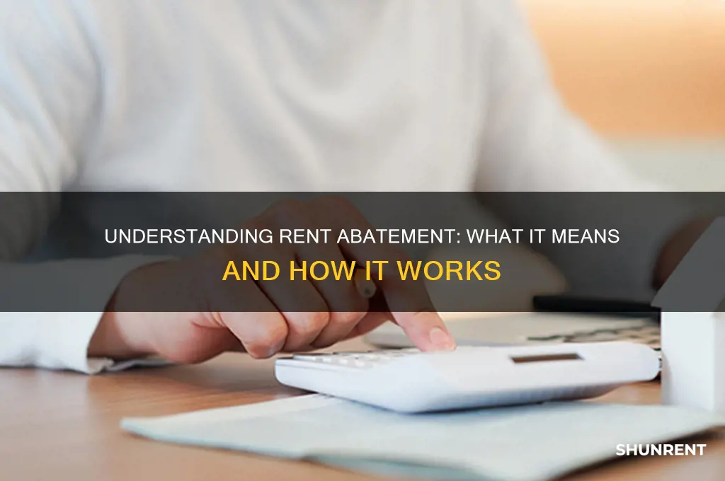 what does it mean to abate rent