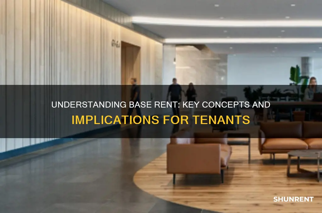 what does it mean to have a base rent
