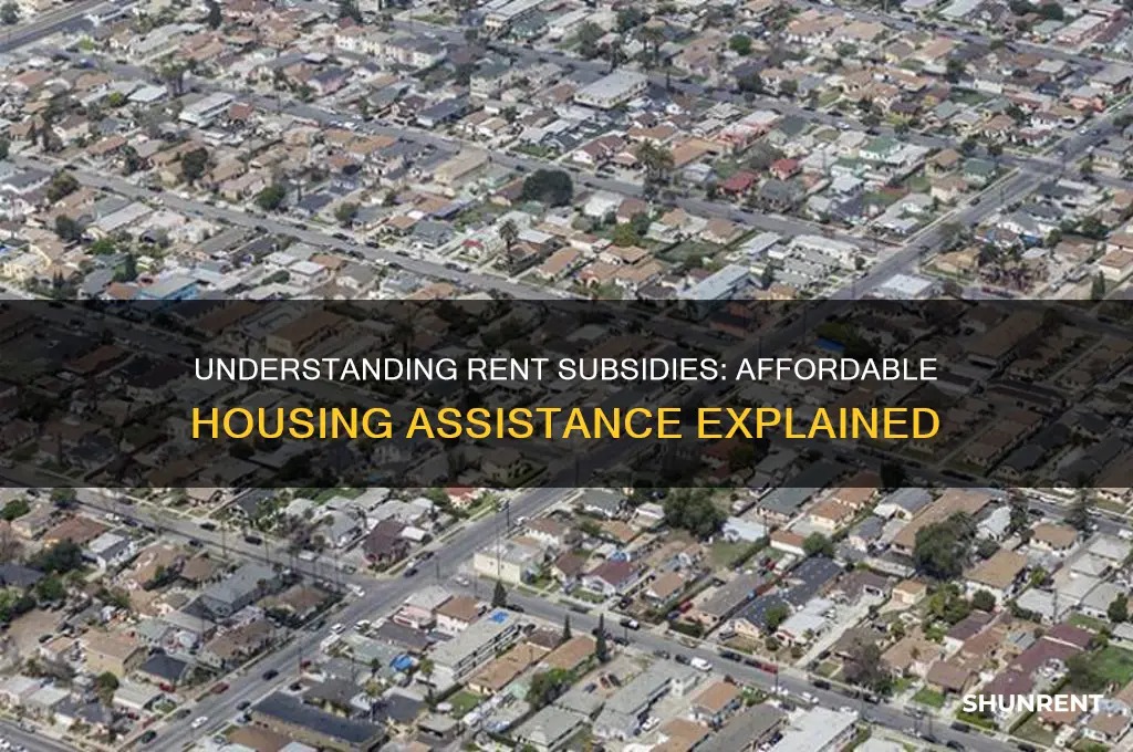 what does it mean to have a rent subsidy