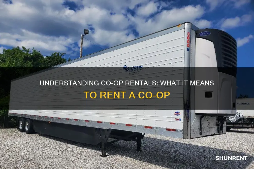 what does it mean to rent a co op