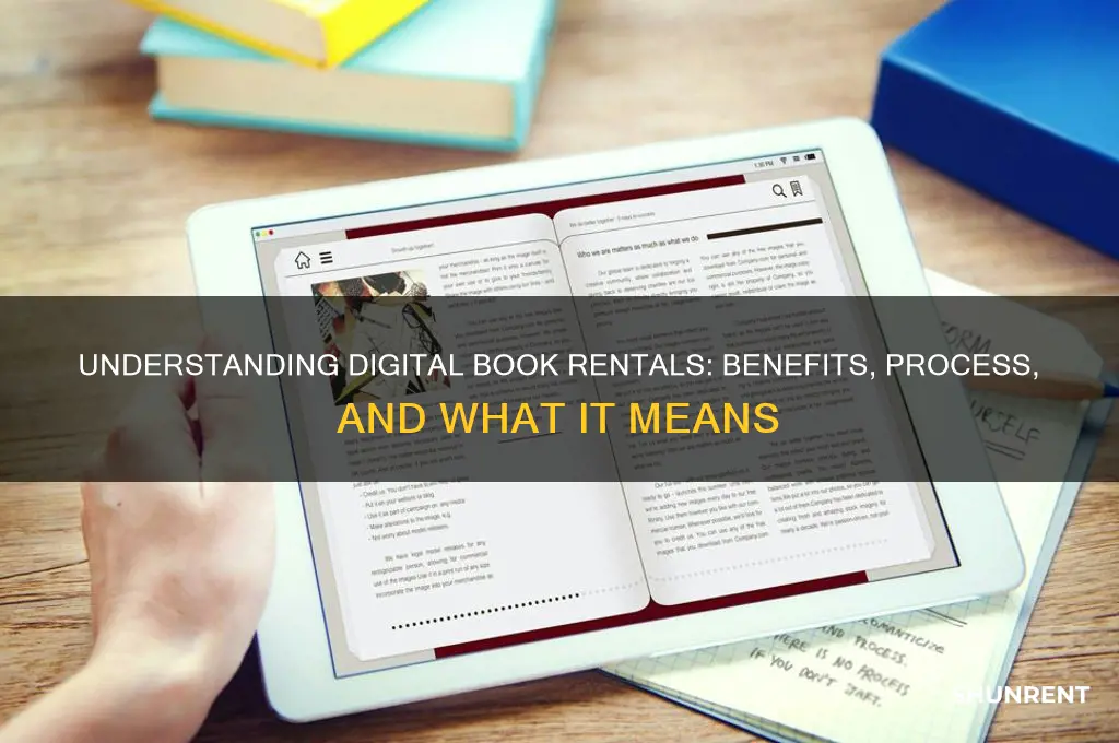 what does it mean to rent digital book