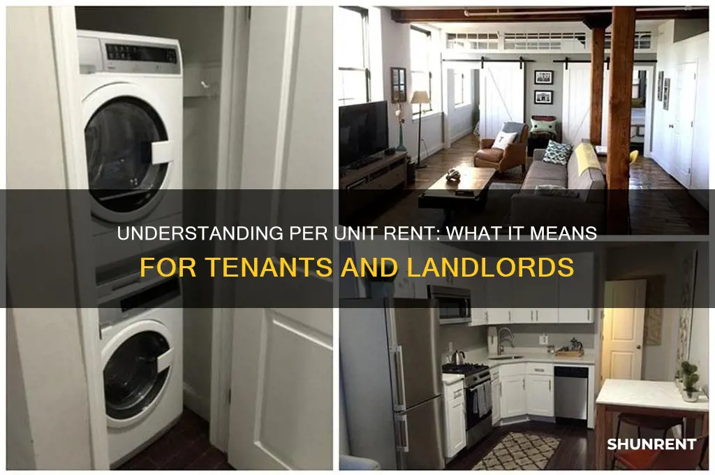 what does it mean when rent is per unit