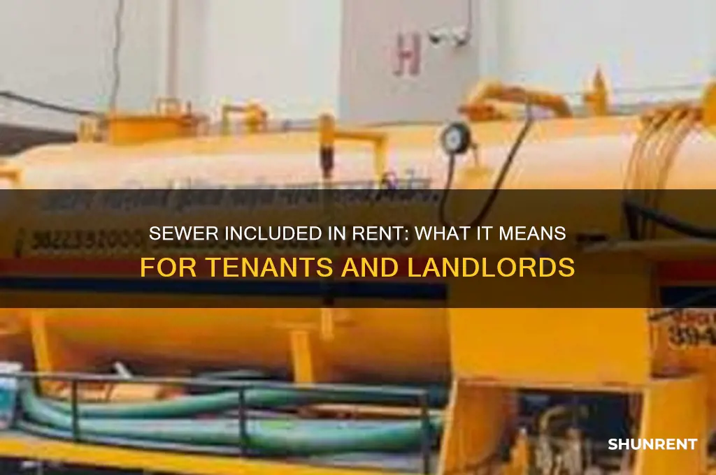 what does it mean when sewer is included in rent