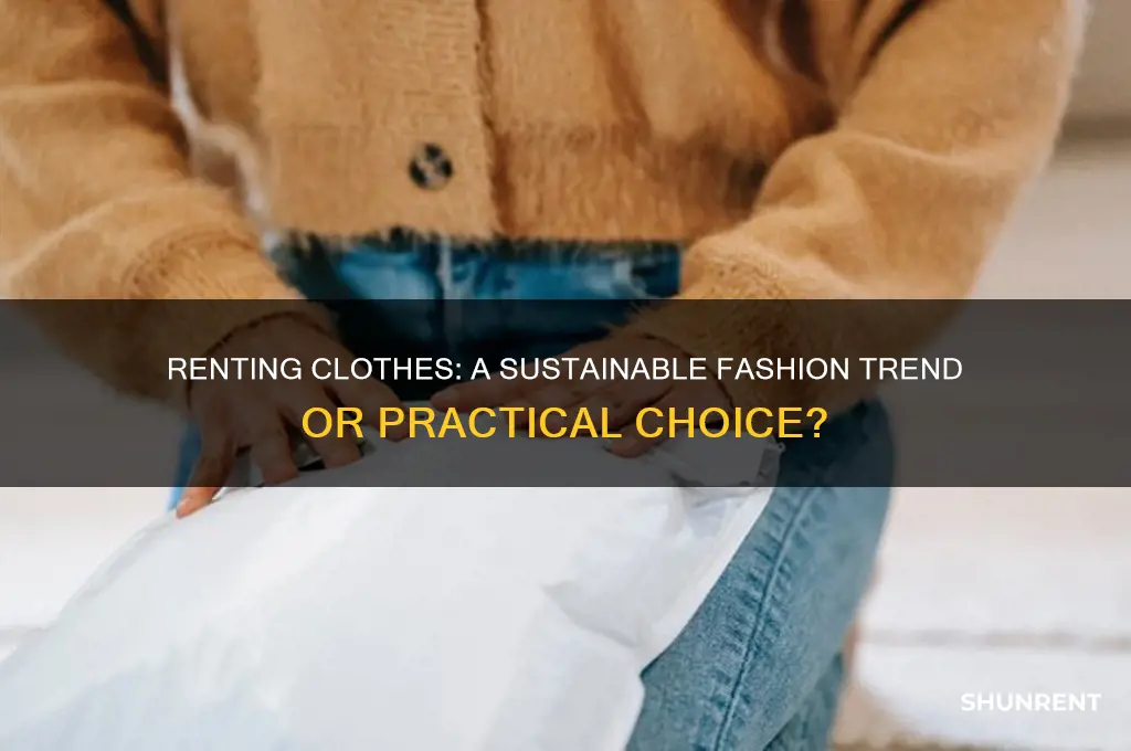 what does it mean when someone rent their clothes