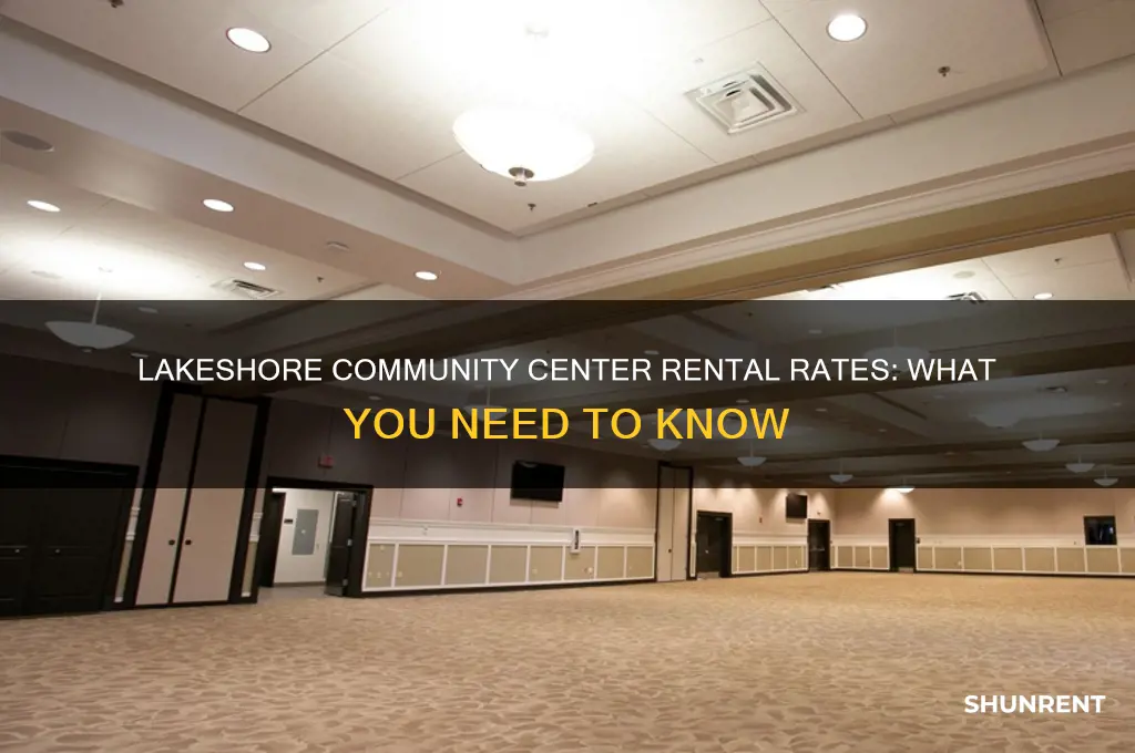 what does lakeshore community center rent for