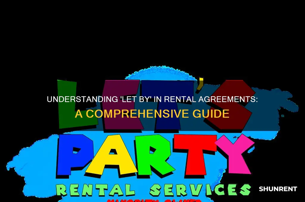 what does let by mean when renting