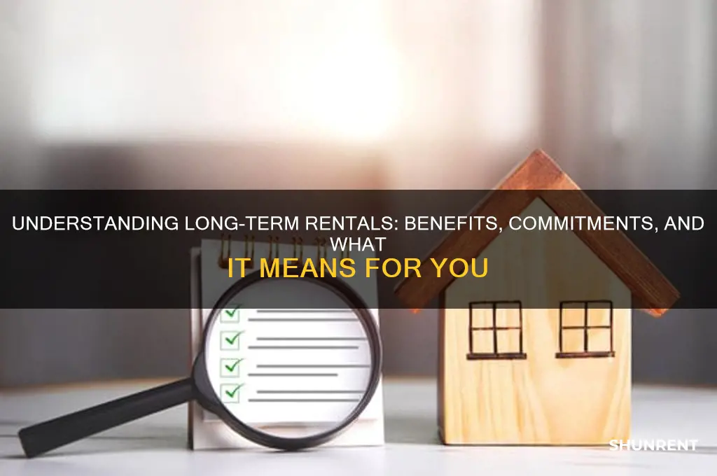 what does long term mean in renting