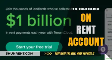 Understanding the Meaning of Minus on Your Rent Account Statement