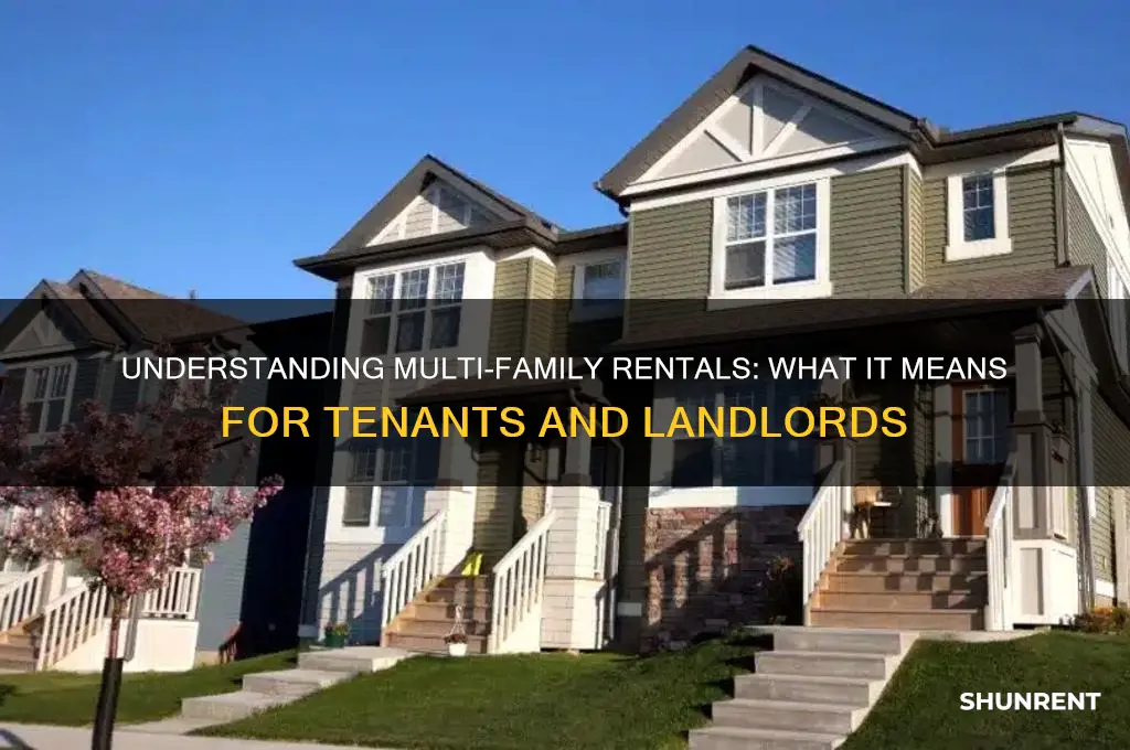 what does multi family for rent mean