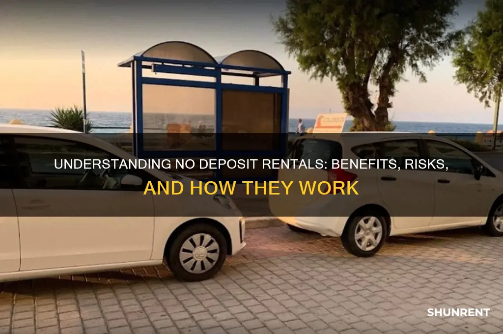 what does no deposit option mean when renting