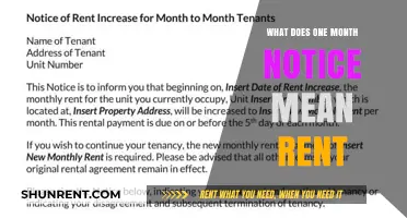 Understanding One Month Notice for Rent: What Tenants Need to Know