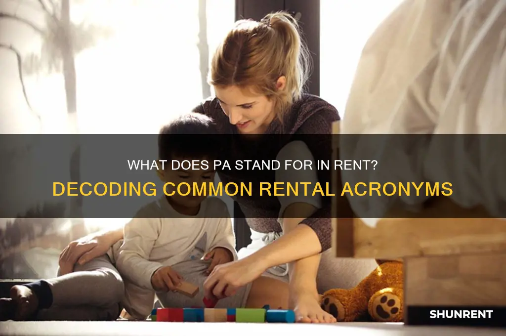 what does pa stand for in rent