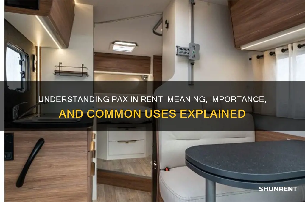 what does pax stand for in rent