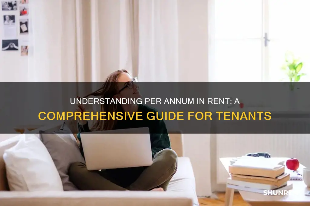 what does per annum mean in rent