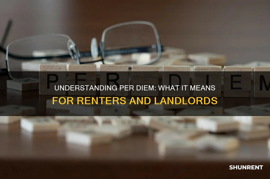 what does per diem mean for renting