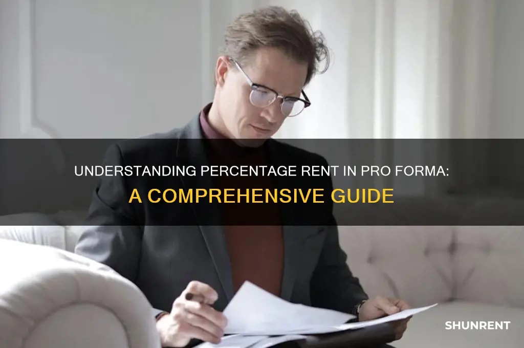 what does precentage rent mean in pro forma