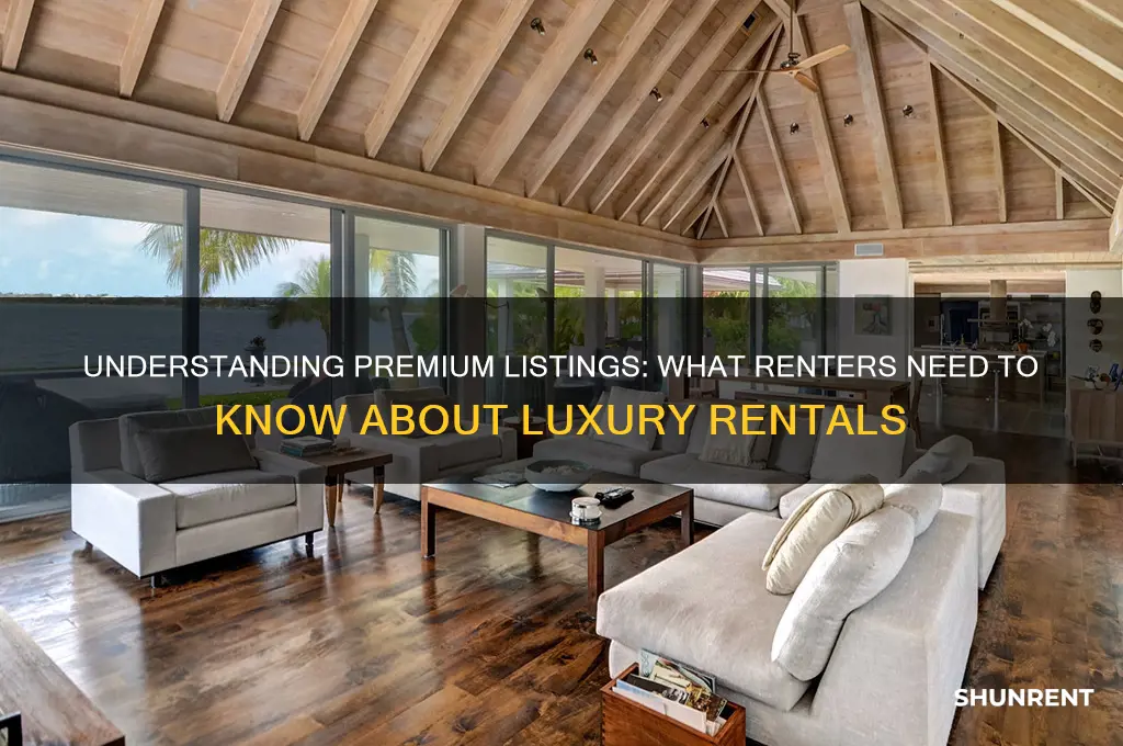 what does premium listing mean when renting