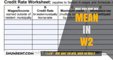 Understanding Rent Box on Your W2: A Comprehensive Explanation