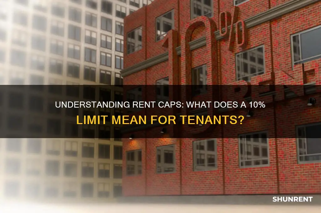 what does rent capped at 10 mean