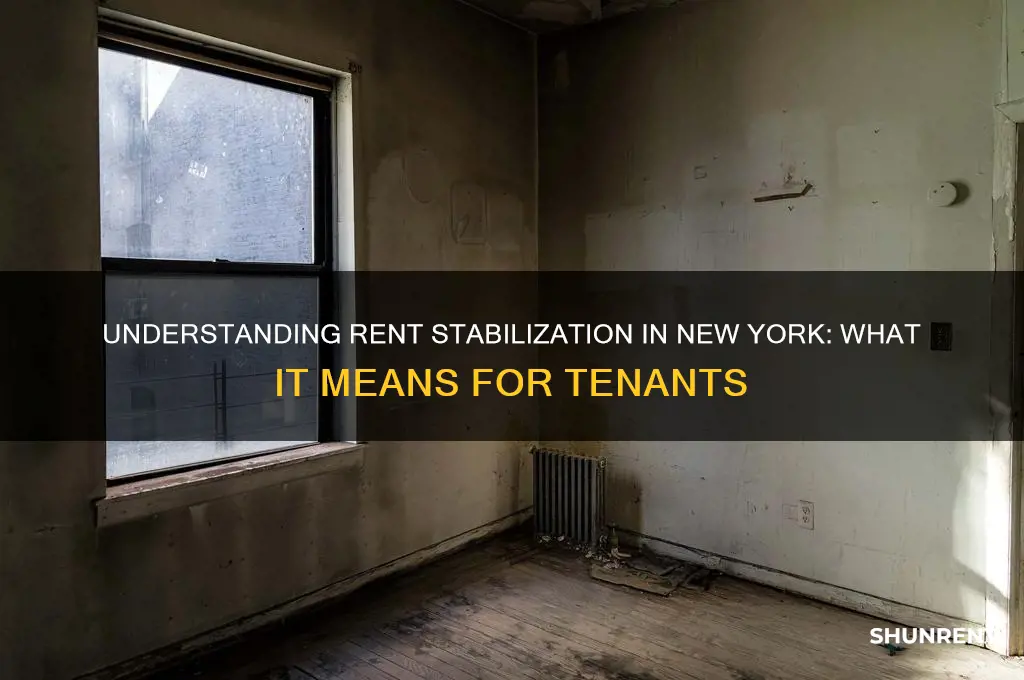 what does rent stabilized mean in new york