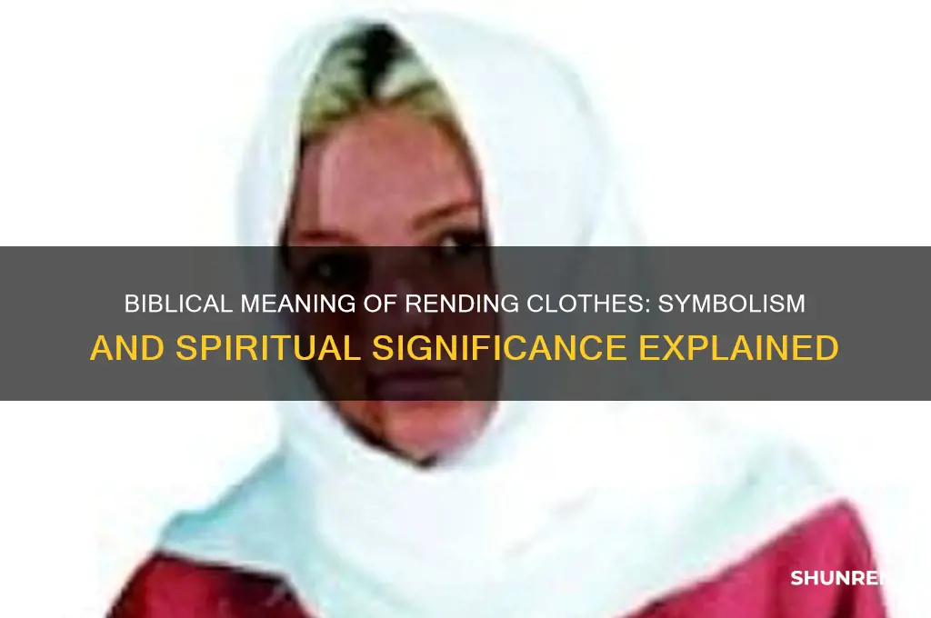what does rent the cloths in the bible