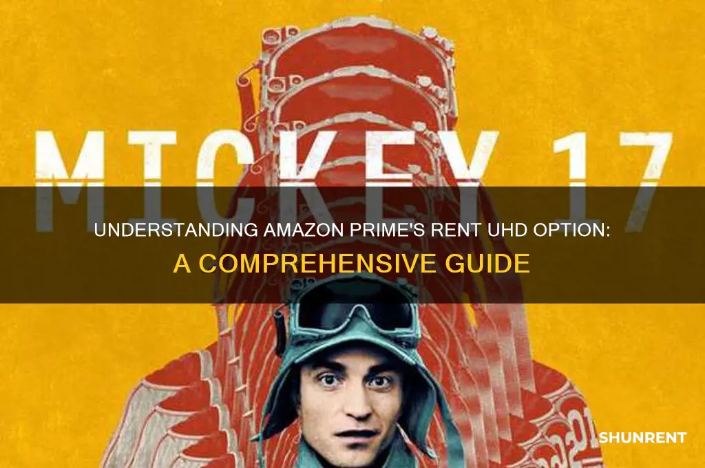 what does rent uhd mean on amazon prime
