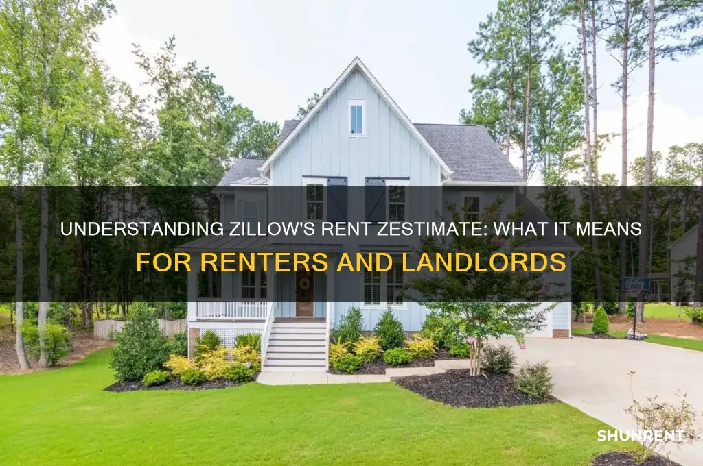 what does rent zestimate mean on zillow