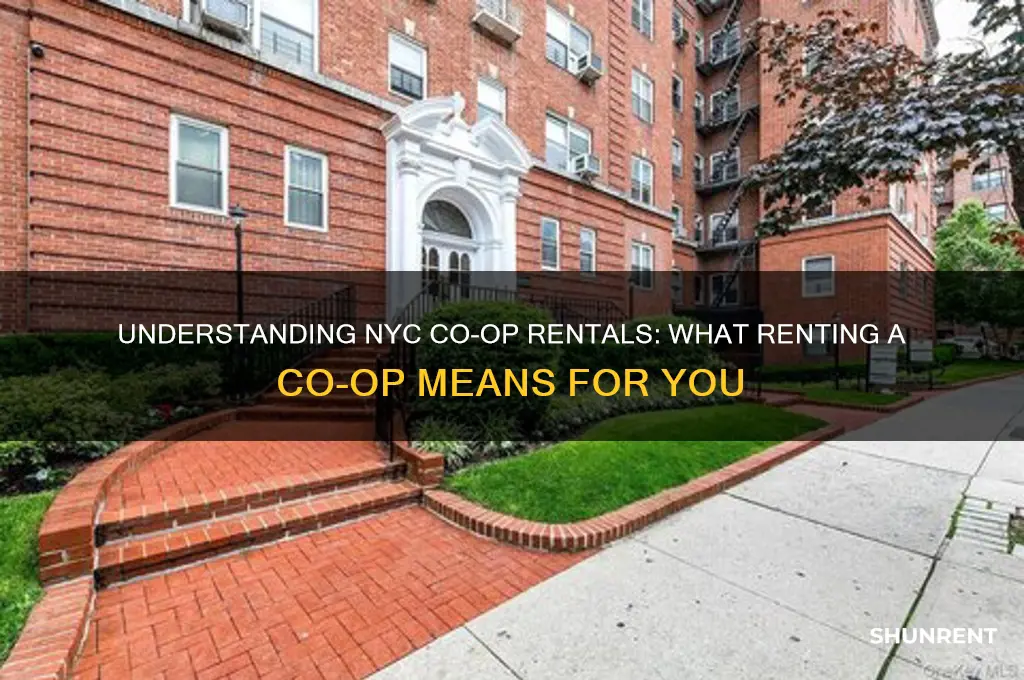 what does renting a co op mean in nyc