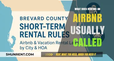 What’s the Common Term for Renting an Airbnb?