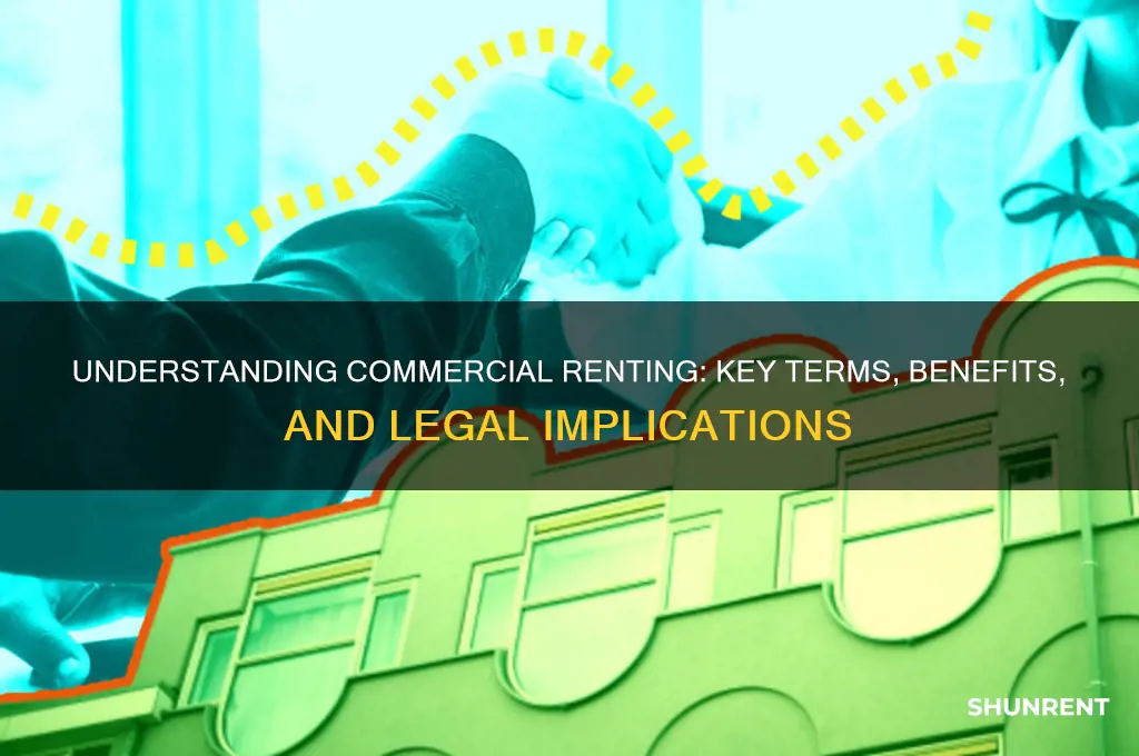 what does renting on a commercial basis mean