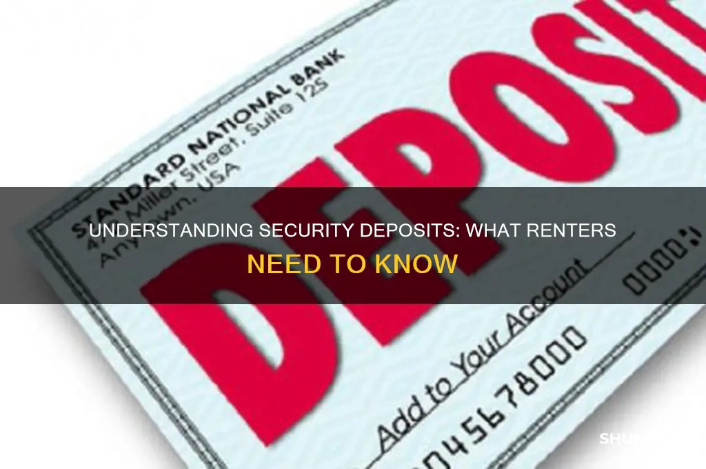what does security deposit mean in rent