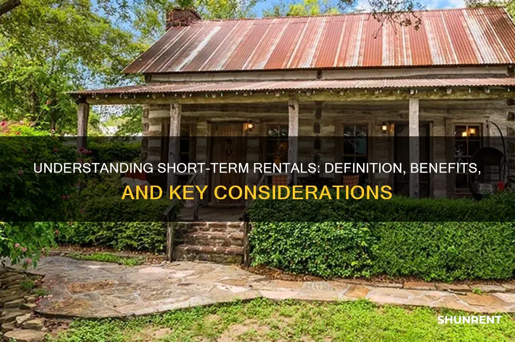 what does short term mean in renting