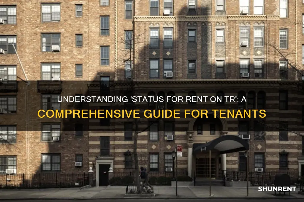 what does status for rent on tr