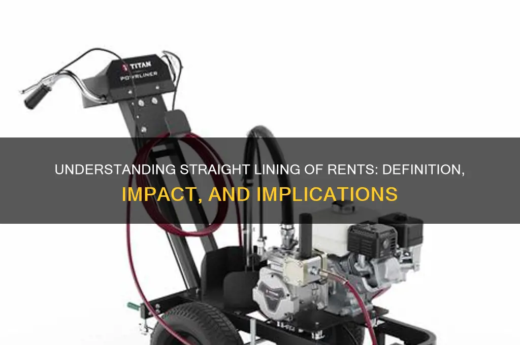 what does straight lining of rents mean