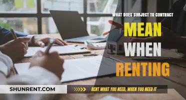 Understanding 'Subject to Contract' in Rental Agreements: A Comprehensive Guide