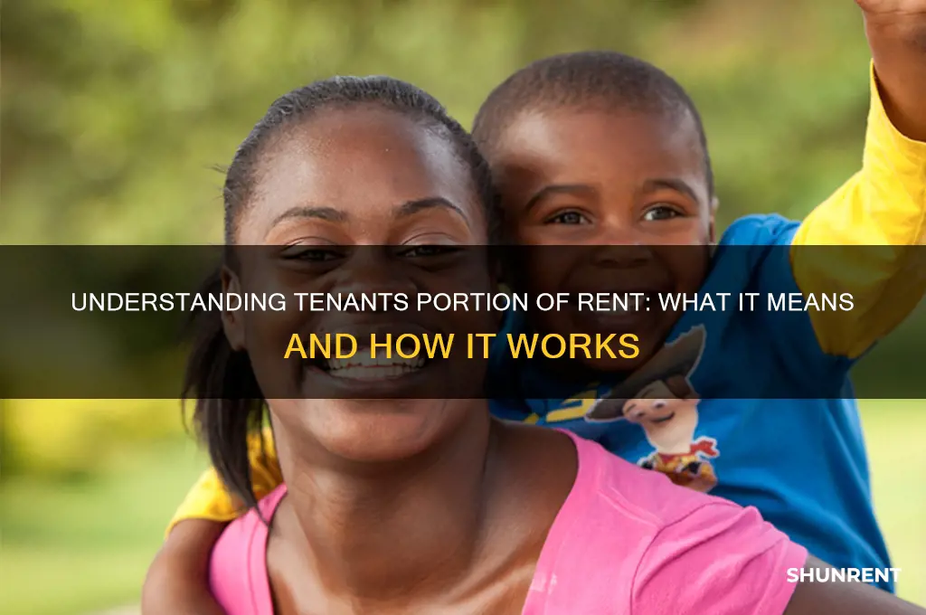 what does tenants portion of rent mean
